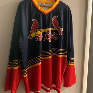 Saint Louis Cardinals “hockey” style jersey